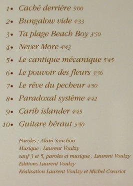 Voulzy,Laurent: Cache Derriere, Ariola(262970), D, 1992 - CD - 95173 - 10,00 Euro