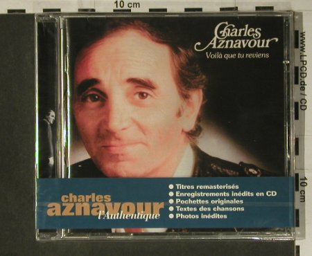 Aznavour,Charles: Voil Que Tu Reviens, FS-New, EMI(837173 2), NL, 1996 - CD - 98512 - 12,50 Euro