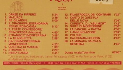 La Ciapa Rusa: Antologia,(North Itali), FS-New, New Tone(RDC 015), I, 1990 - CD - 95248 - 7,50 Euro