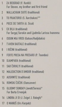 Parne Gadje: O Manus, Digi, Smoked Rec. (SR004), , 2004 Typ: CD Best.-Nr.: 50476 Preis: 10,00 Euro