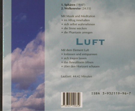 V.A.Musik und Meditation: Luft, Digi, kwadrat(), , 1998 - CD - 52106 - 5,00 Euro