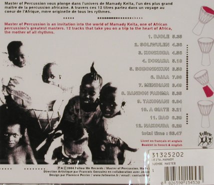 Keita,Mamady: Djembe Master, FS-New, Follow Me Rec.(FM120CD), F, 2004 - CD - 81300 - 12,50 Euro