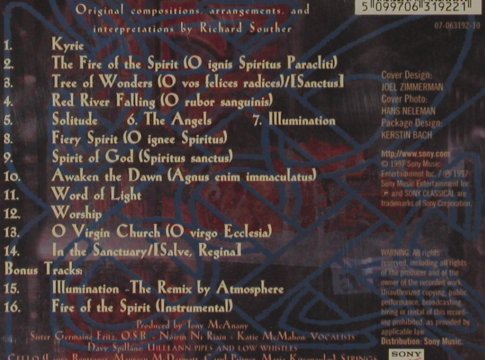 Illumination-Hildegard v.Bingen: The Fire of the Spirit,R.Souther, Sony, , 1997 Typ: CD Best.-Nr.: 81640 Preis: 7,50 Euro