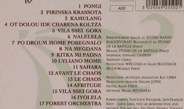 Lema,Ray / Professeur Stefanov: et Les Voix Bulgares de, Buda, F, 1992 Typ: CD Best.-Nr.: 84053 Preis: 11,50 Euro