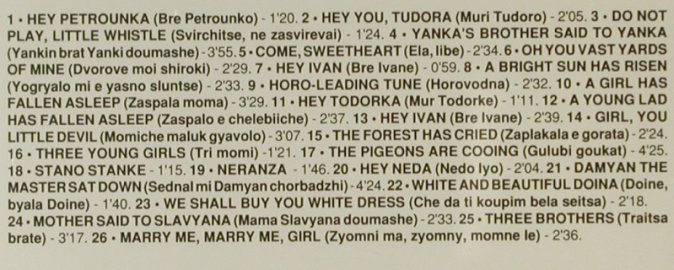 Sortileges du Chant Bulgare: The Spells of the Bulgarian Songs, Milan, CH, 1992 Typ: CD Best.-Nr.: 84172 Preis: 7,50 Euro