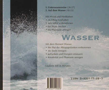 V.A.Musik und Meditation: Wasser, Digi, kwadrat, , 1998 Typ: CD Best.-Nr.: 84309 Preis: 5,00 Euro