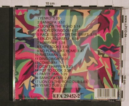 African Head Charge: presents Bonjo in Africa,Sankofa, EFA (Bonjo 2), UK Typ: CD Best.-Nr.: 84313 Preis: 12,50 Euro