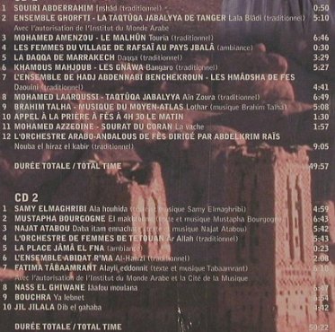 V.A.Musiques du Maroc: de Tanger au Sahara, Digi, FS-New, Virgin (724384779320), EU, 1999 Typ: 2CD Best.-Nr.: 90606 Preis: 10,00 Euro