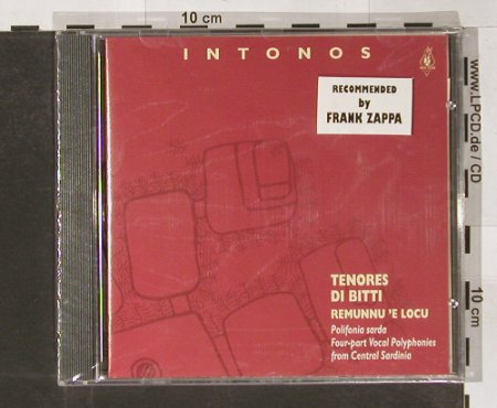Tenores Di Bitti: Intonos, FS-New, Robi Droli(nt 6727), I, 94 - CD - 91030 - 12,50 Euro