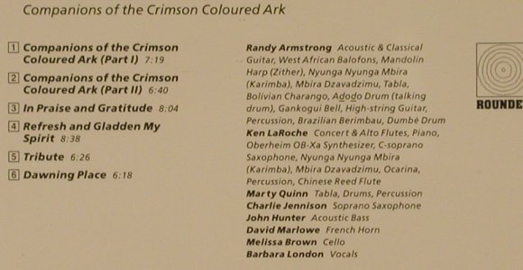 Do'a: Companions o.t.Crimson Coloured Ark, Rounder(PHILOcdPH-9009), US, 1986 - CD - 92147 - 11,50 Euro