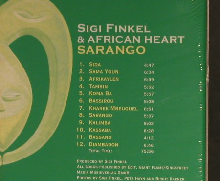 Finkel,Sigi+African Heart: African Echoes, FS-New, Edel, A, 2000 Typ: CD Best.-Nr.: 94136 Preis: 10,00 Euro