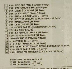Boyer,Jean-Pierre: Tit Fleur Fane, FS-New, Playa Sound, F, 1988 Typ: CD Best.-Nr.: 94343 Preis: 10,00 Euro