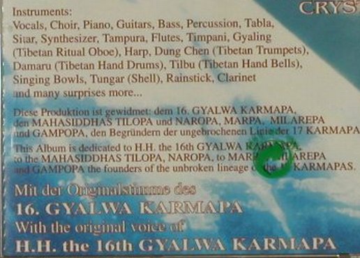 Vodjani,Sijano: Karmapa, FS-New, Sattva (SKV 004), D, 1996 Typ: CD Best.-Nr.: 94844 Preis: 15,00 Euro