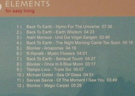 V.A.Elements For Easy Living: The Air Collection, 12 Tr., Warner Music, EU, 2004 Typ: CD Best.-Nr.: 96517 Preis: 5,00 Euro