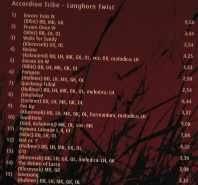 Accordion Tribe: Lunghorn Twist, Digi, Intuition (INT 3389 2), D, 2006 Typ: CD Best.-Nr.: 97583 Preis: 10,00 Euro