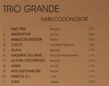 Trio Grande: Nabucodonosor, Spielleute(CD 9005), D, 1994 - CD - 98477 - 12,50 Euro