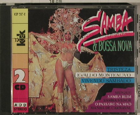V.A.Samba & Bossa Nova: Tristeza,Evaldo Montenovo..., Kick(KSP 207-8), CH, 1990 - 2CD - 50791 - 5,00 Euro
