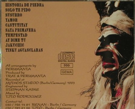 Perumanta: Historia De Piedra, Renan/Tjto, D Typ: CD Best.-Nr.: 51041 Preis: 5,00 Euro