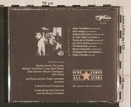 Afro Cuban Allstars: A Toda Cuba le Gusta, World Circuit, D, 1997 Typ: CD Best.-Nr.: 53947 Preis: 10,00 Euro