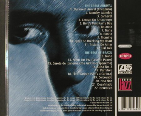 Mendes,Sergio: The Great Arrival/The Beat Of Brazi, Warner, D,22Tr., 2000 Typ: CD Best.-Nr.: 64808 Preis: 11,50 Euro