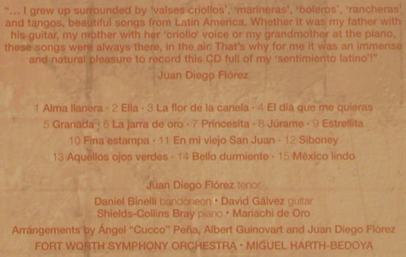Florez,Juan Diego: Sentimiento Latino, Decca (475 7576), EU, 2006 Typ: CD Best.-Nr.: 80414 Preis: 7,50 Euro
