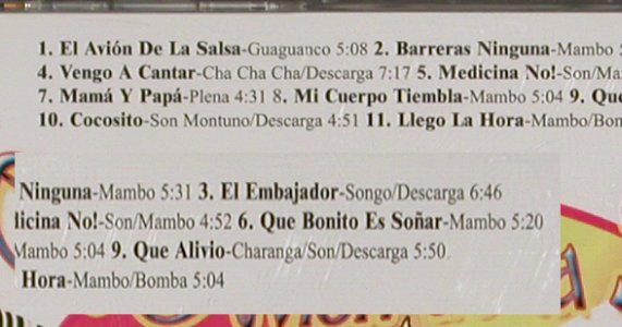 Bosch,Jimmy: El Avion de la Salsa, RJG Rec. (JRGR 12), US Typ: CD Best.-Nr.: 81312 Preis: 7,50 Euro