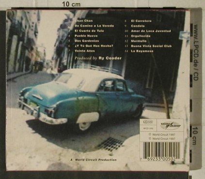 Buena Vista Social Club: Same,SC incl.Booklet, World Circuit (WCD 050), , 1997 Typ: CD Best.-Nr.: 81374 Preis: 10,00 Euro