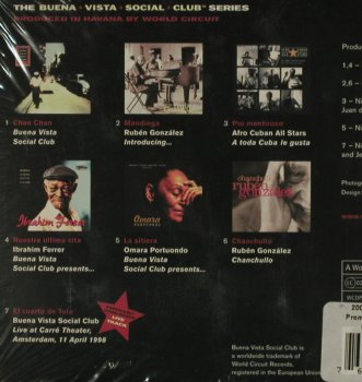 Buena Vista Social Club: Series Sampler,7 Tr.Live,Digi, WorldCircu, EU,FS-NEW, 2000 Typ: CD5" Best.-Nr.: 81375 Preis: 4,00 Euro