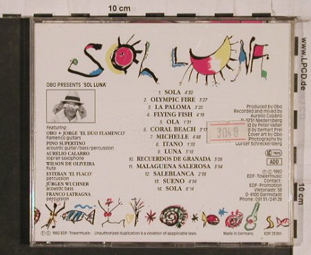 Obo: presents Sol Luna, EDF (23091), D, 1992 Typ: CD Best.-Nr.: 84354 Preis: 7,50 Euro