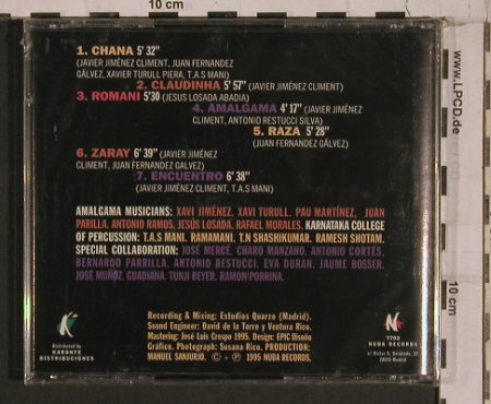 Amalgama: Encuento(Karnatakacoll.Percussion), Nuba (7702), E, FS-New, 1995 Typ: CD Best.-Nr.: 84402 Preis: 10,00 Euro