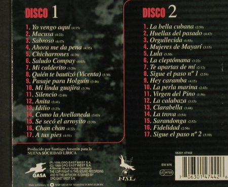 Compay Secundo: Antologia with Booklet, Dro East, D, 1999 Typ: 2CD Best.-Nr.: 92588 Preis: 11,50 Euro