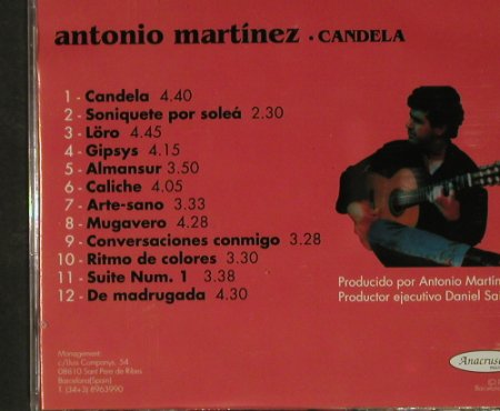 Martinez,Antonio: Candela, Anacrusa(), E, 1995 - CD - 92615 - 7,50 Euro