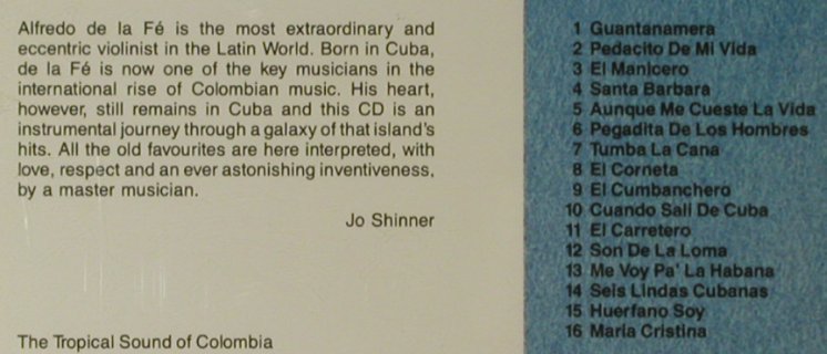 De La Fe,Alfredo: Presents Cuba's Greatest Hits, Mango (846 913-2), EU, 1990 Typ: CD Best.-Nr.: 95861 Preis: 10,00 Euro