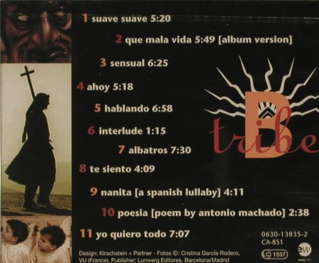 B-Tribe: Suave Suave,11 Tr. FS-New, EW, D, 1996 Typ: CD Best.-Nr.: 96869 Preis: 5,00 Euro