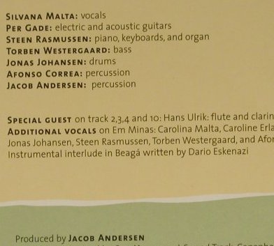 Malta Group,Silvana: Cravo E Canela, Digi, Olufsen, D, 2001 Typ: CD Best.-Nr.: 97158 Preis: 5,00 Euro