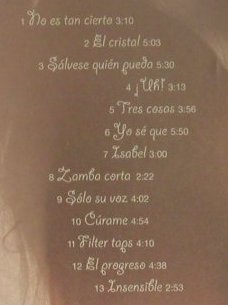 Molina,Juana: Tres Cosas, Digi, FS-New, Domino (WIGCD 146), EU, 2002 Typ: CD Best.-Nr.: 98874 Preis: 10,00 Euro
