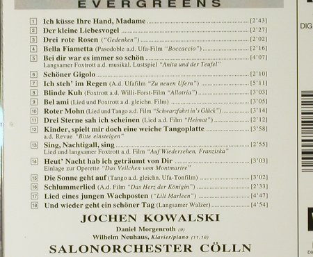 Kowalski,Jochen: Evergreens, Capriccio (10 572), D, 1995 Typ: CD Best.-Nr.: 67590 Preis: 7,50 Euro