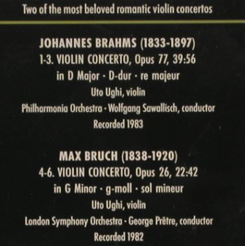 Brahms,Johannes: Violin Concertos, RCA (74321 29245 2), EC, 1995 Typ: CD Best.-Nr.: 80293 Preis: 5,00 Euro