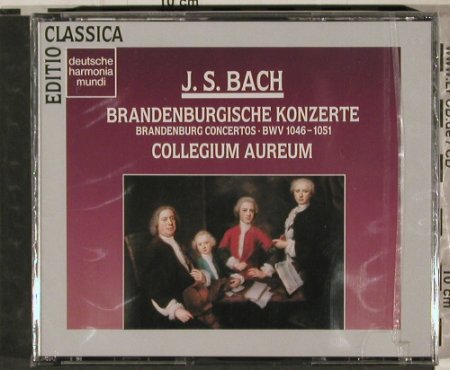 Bach,Johann Sebastian: Brandenburgische Konzerte 1-6, Harmonia Mundi (05472 77279 2), D,FS-New, 1992 Typ: 2CD Best.-Nr.: 80298 Preis: 15,00 Euro