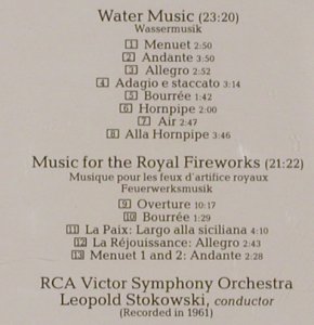 Händel,Georg Friedrich: Water Music/Feuerwerksmusik, RCA Victrola(VD 87817), D, 1988 - CD - 80299 - 7,50 Euro