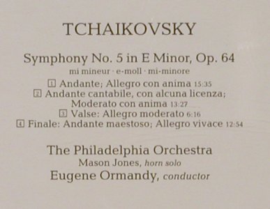 Tschaikovsky,Peter: Symphony No.5, RCA Victrola(VD 87820), D, 1988 - CD - 80310 - 7,50 Euro