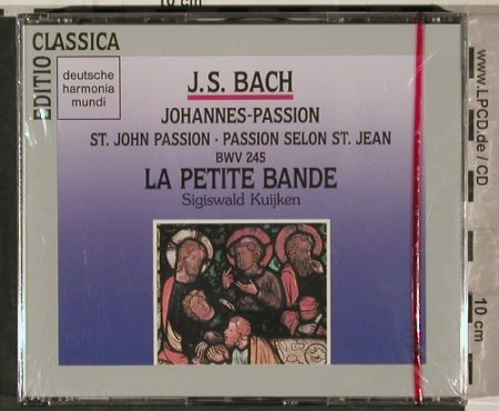 Bach,Johann Sebastian: Johannes-Passion, FS-New, Harmonia Mundi/WDR (GD 77041), D, 1990 Typ: 2CD Best.-Nr.: 80316 Preis: 20,00 Euro