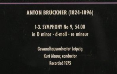 Bruckner,Anton: Symphonie No. 9, RCA (74321 29247 2), D, 1995 Typ: CD Best.-Nr.: 80331 Preis: 7,50 Euro