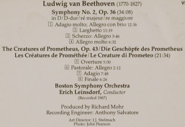 Beethoven,Ludwig van: Symphony No 2, RCA Victrola (VD 60130), D, 1989 Typ: CD Best.-Nr.: 80343 Preis: 5,00 Euro