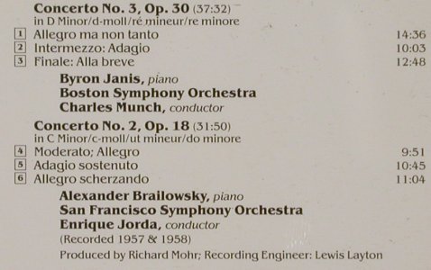Rachmaninov,Sergei: Piano Concertos Nos. 2 & 3, RCA Victor(VD 60540), D, 1991 - CD - 80365 - 7,50 Euro