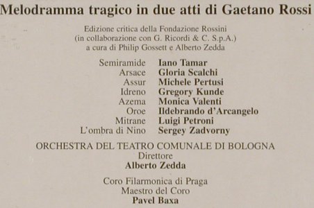 Rossini,Gioacchino: Semiramide, FS-New, Hommage(HOM 7001840), D,Boxed, 1992 - 3CD - 80373 - 10,00 Euro