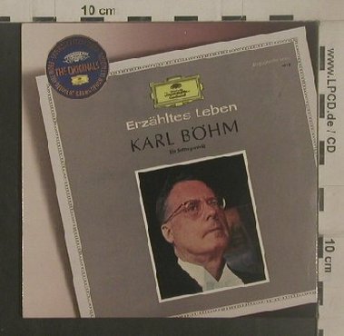 Böhm,Karl: Erzähltes Leben,Promo,1Tr.(56:43), D.Gr. Mono (LPM 18728), D,Digi Typ: CD Best.-Nr.: 80410 Preis: 5,00 Euro