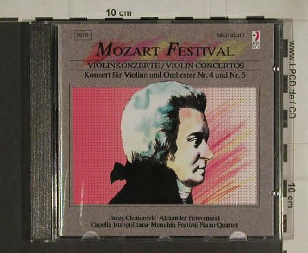 Mozart,Wolfgang Amadeus: Violinkonzerte Nr.4 & 5, Mediaphon (22.117), D, 1990 Typ: CD Best.-Nr.: 80424 Preis: 6,00 Euro