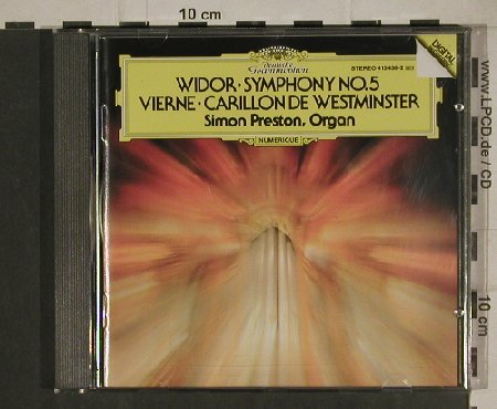 Widor,Charles-Marie/ Louis Vierne: Orgelsinfonie 5/Carillon d.Westm., D.Gr. (413 438-2), D, 1984 Typ: CD Best.-Nr.: 80459 Preis: 5,00 Euro