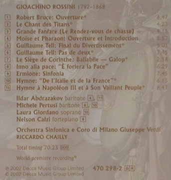 Rossini,Gioacchino: Rossini Discoveries, Decca(470 298-2), D, 2002 - CD - 80460 - 7,50 Euro